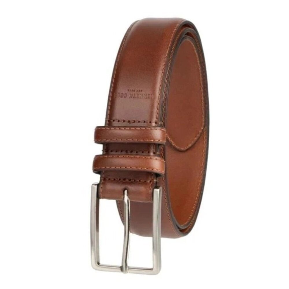 Kenneth Cole Men's S 30-32 Leather Belt Brown Adjustable With Box K1143